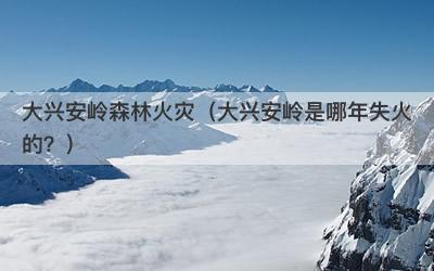 大兴安岭森林火灾（大兴安岭是哪年失火的？）