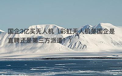 国企3亿买无人机（彩虹无人机是国企是直聘还是第三方派遣？）