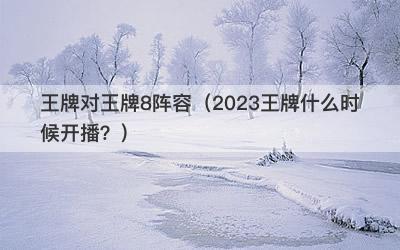 王牌对王牌8阵容（2023王牌什么时候开播？）